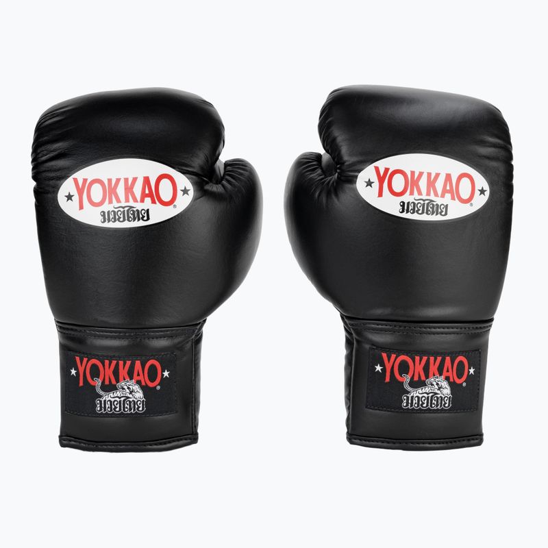 YOKKAO Matrix Lace Up Herren Boxhandschuhe schwarz 2