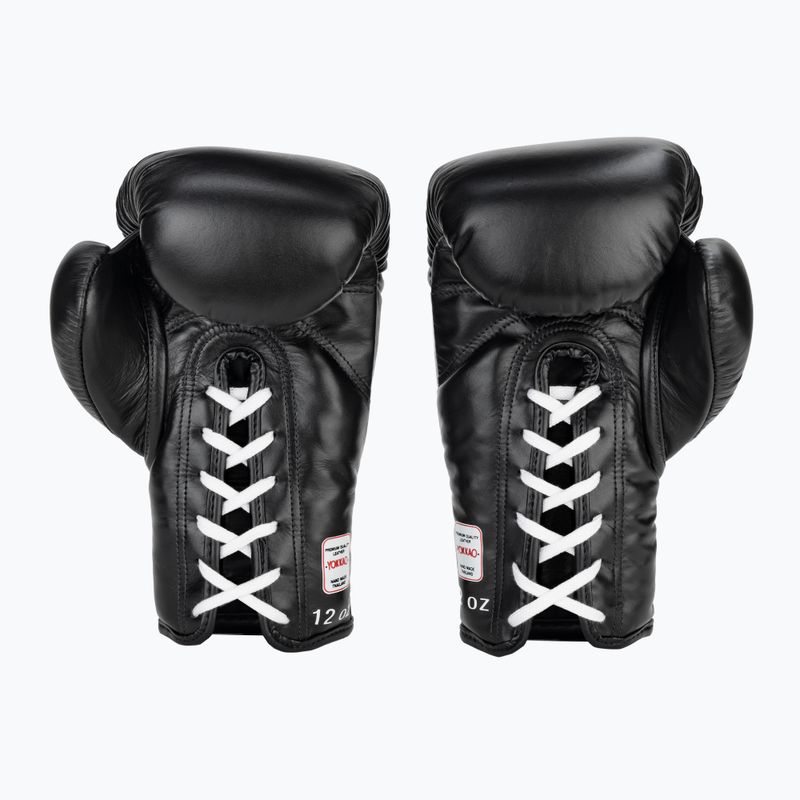 YOKKAO Matrix Lace Up Herren Boxhandschuhe schwarz 3