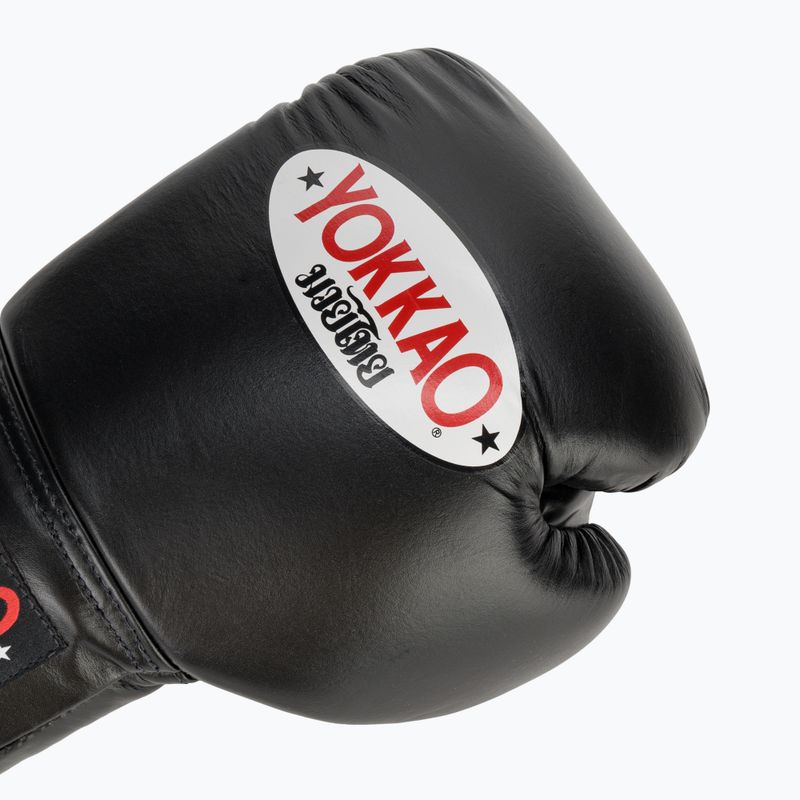 YOKKAO Matrix Lace Up Herren Boxhandschuhe schwarz 5