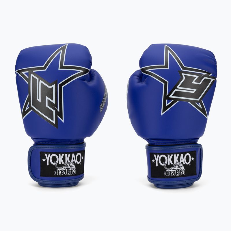 Boxhandschuhe YOKKAO Institution Boxing blue 2