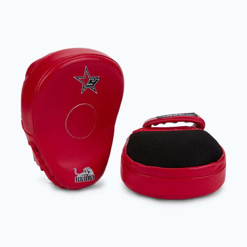 Trainingsschild YOKKAO Institution Focus Mitts-Close rot FYMS-2