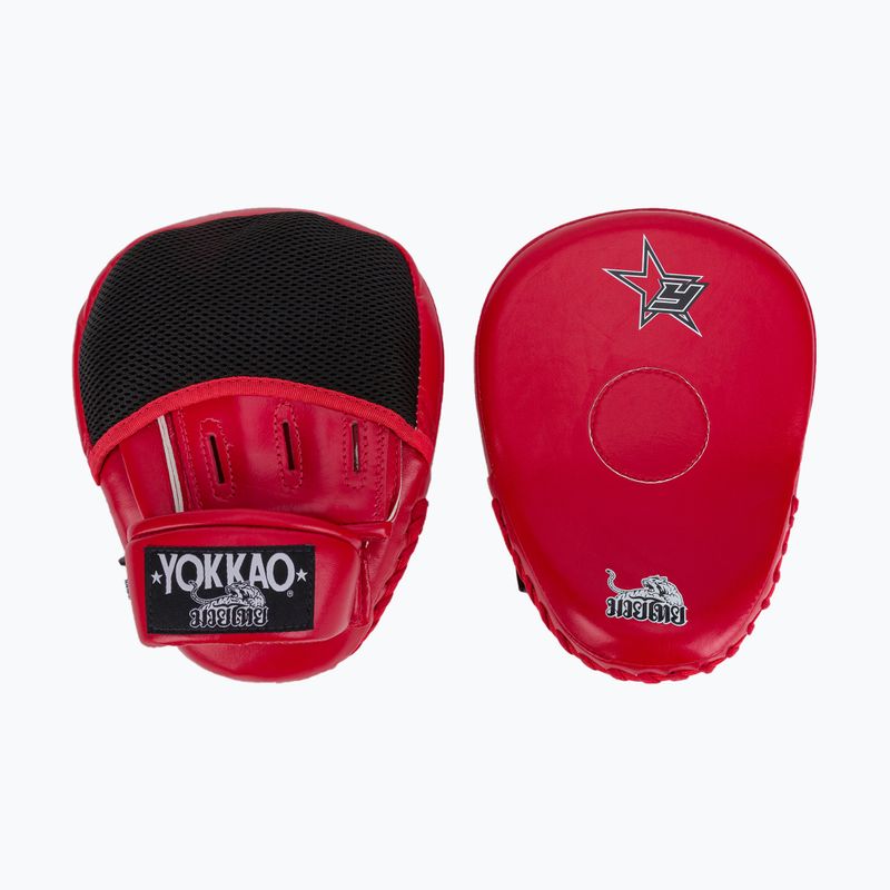 Trainingsschild YOKKAO Institution Focus Mitts-Close rot FYMS-2 2