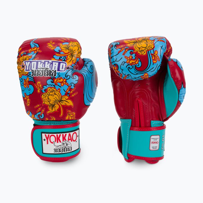 Boxhandschuhe YOKKAO Hawaiian rot FYGL-71-2 3