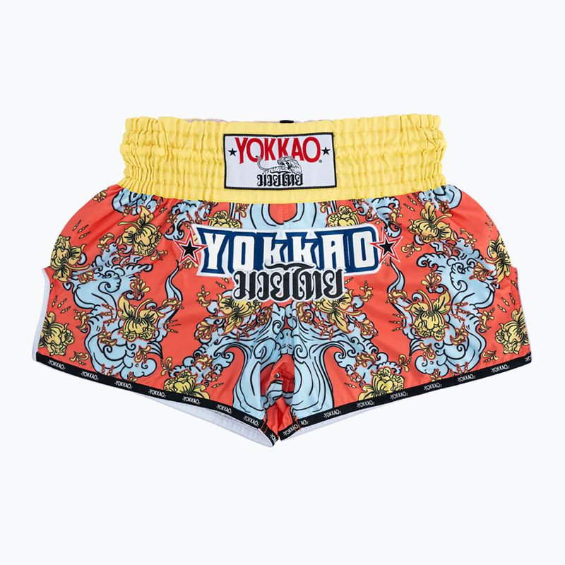 MMA Shorts YOKKAO Hawaiian orange TYBS-136-2
