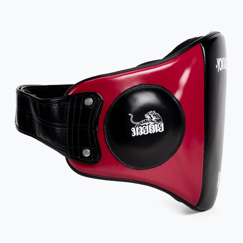 YOKKAO Schlagtraining Bauchgurt schwarz/rot BYPL-18 2