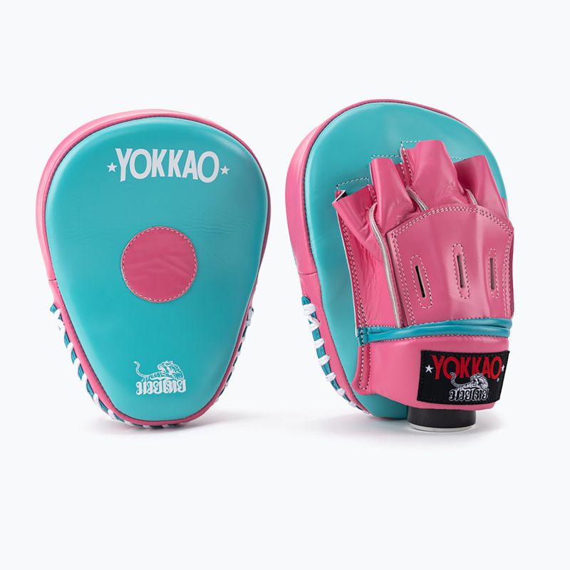 Trainer-Handschuhe YOKKAO Focus Mitts hot pink/island