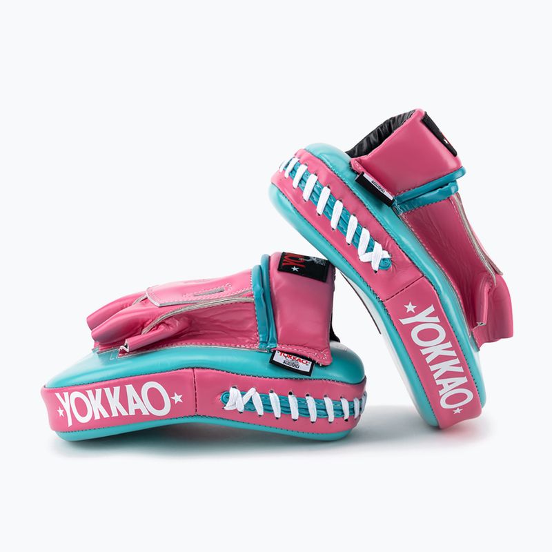 Trainer-Handschuhe YOKKAO Focus Mitts hot pink/island 4