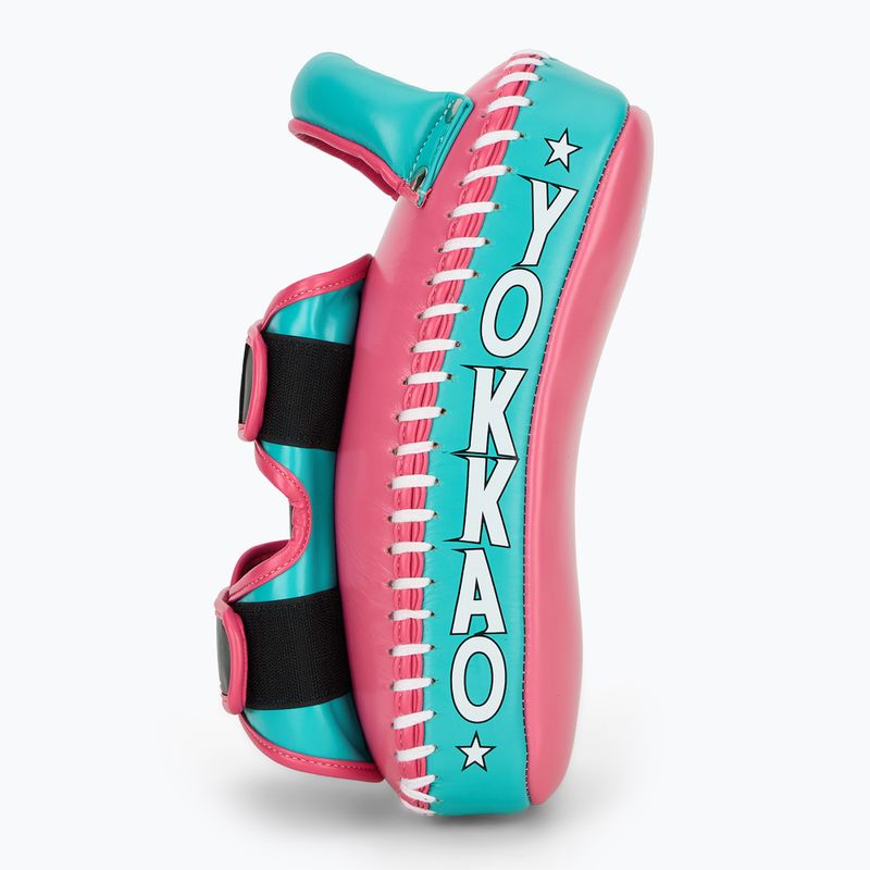 Trainingsschild YOKKAO Curved 2 Stk. hot pink/island 3