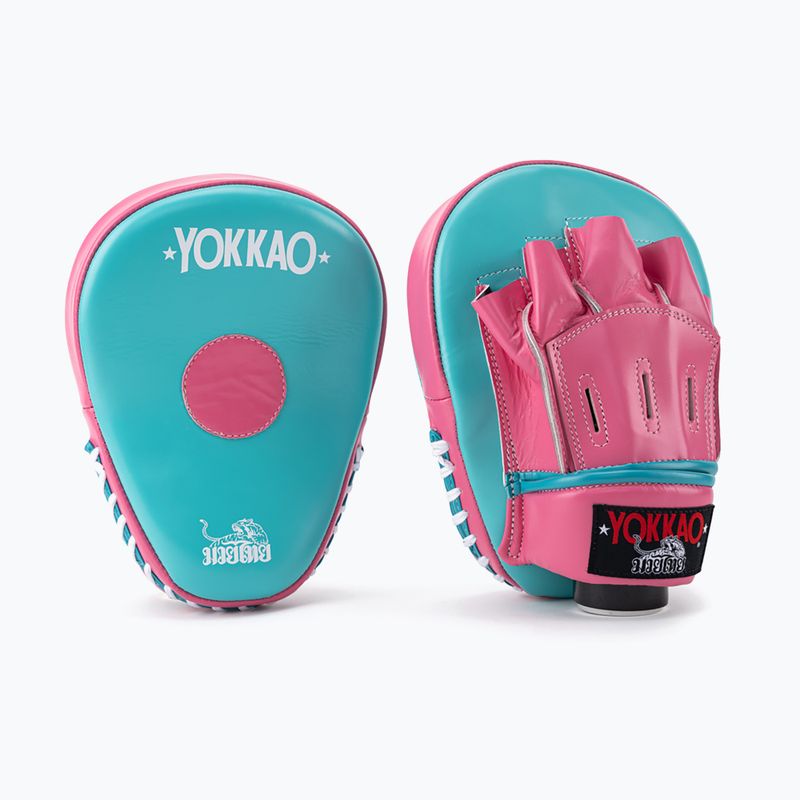 Trainingsschild YOKKAO Curved 2 Stk. hot pink/island