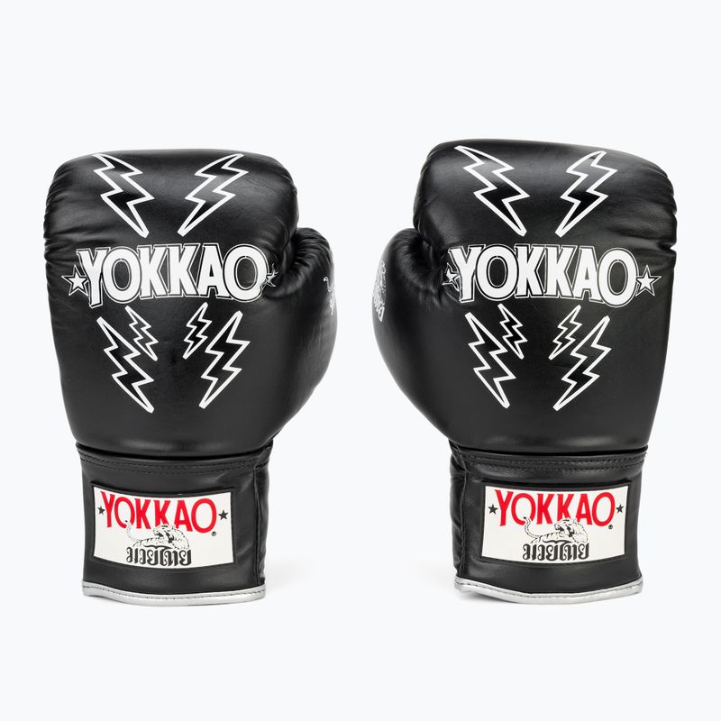 Herren Boxhandschuhe YOKKAO Stadium Lace Up schwarz 2