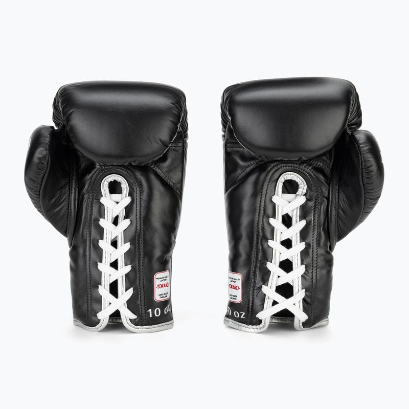 Herren Boxhandschuhe YOKKAO Stadium Lace Up schwarz 3
