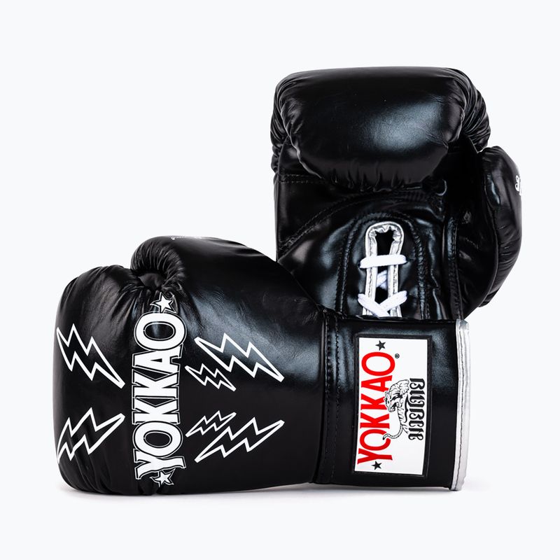 Herren Boxhandschuhe YOKKAO Stadium Lace Up schwarz