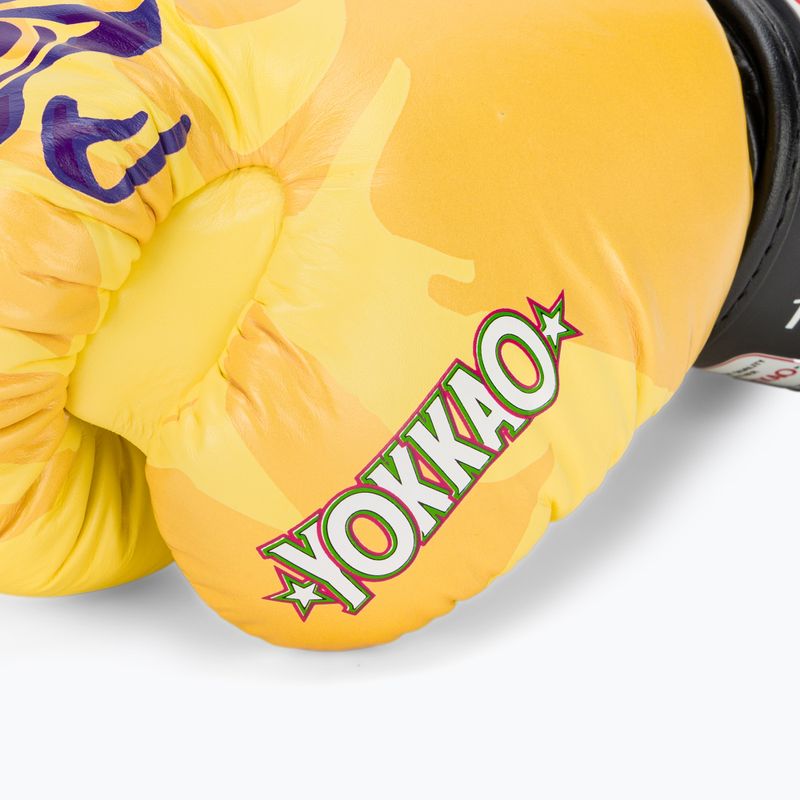 Herren Boxhandschuhe YOKKAO Primate gelb 7