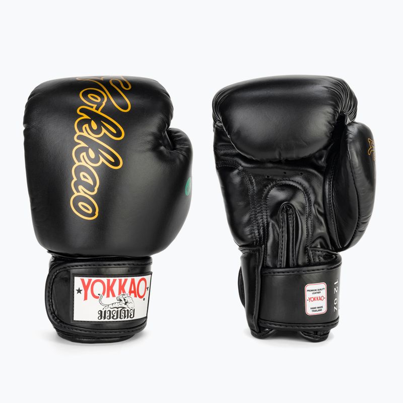 Herren Boxhandschuhe YOKKAO Wax schwarz