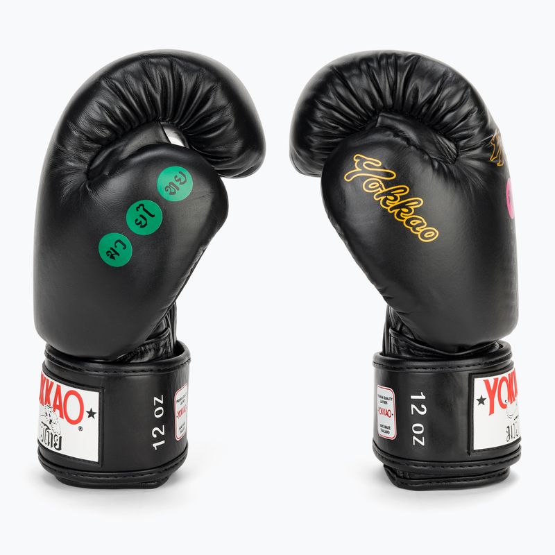 Herren Boxhandschuhe YOKKAO Wax schwarz 4