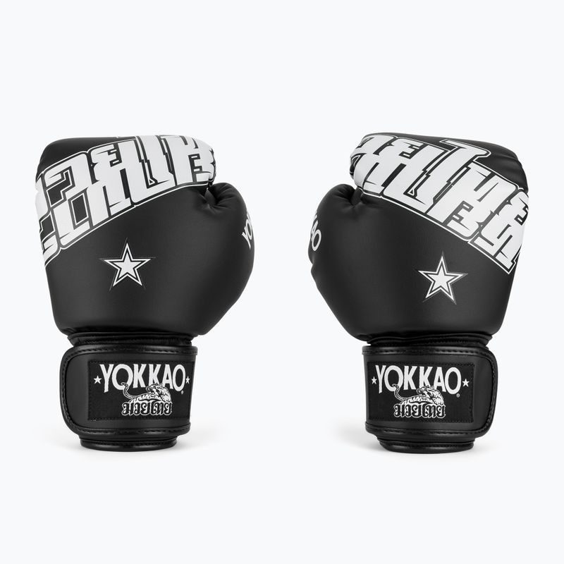 Boxhandschuhe YOKKAO Lettering Boxing black 2