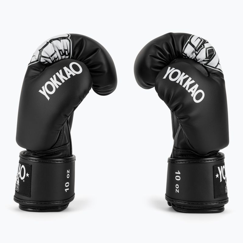 Boxhandschuhe YOKKAO Lettering Boxing black 4