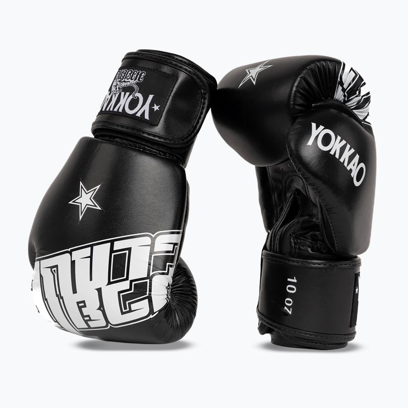 Boxhandschuhe YOKKAO Lettering Boxing black 2