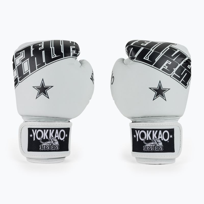 Boxhandschuhe YOKKAO Lettering Boxing white 2