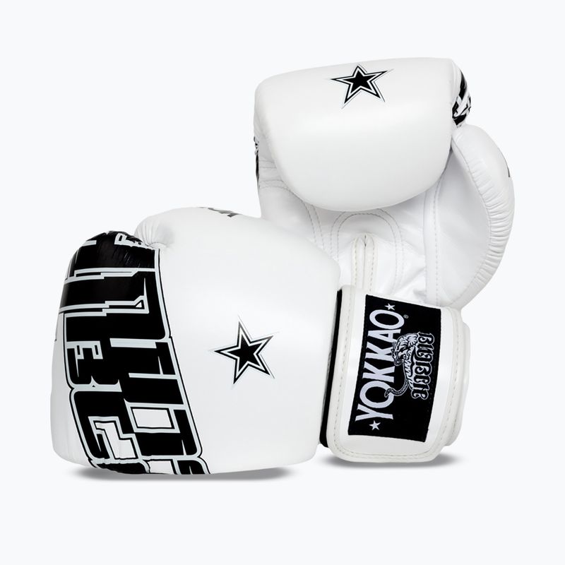 Boxhandschuhe YOKKAO Lettering Boxing white 2