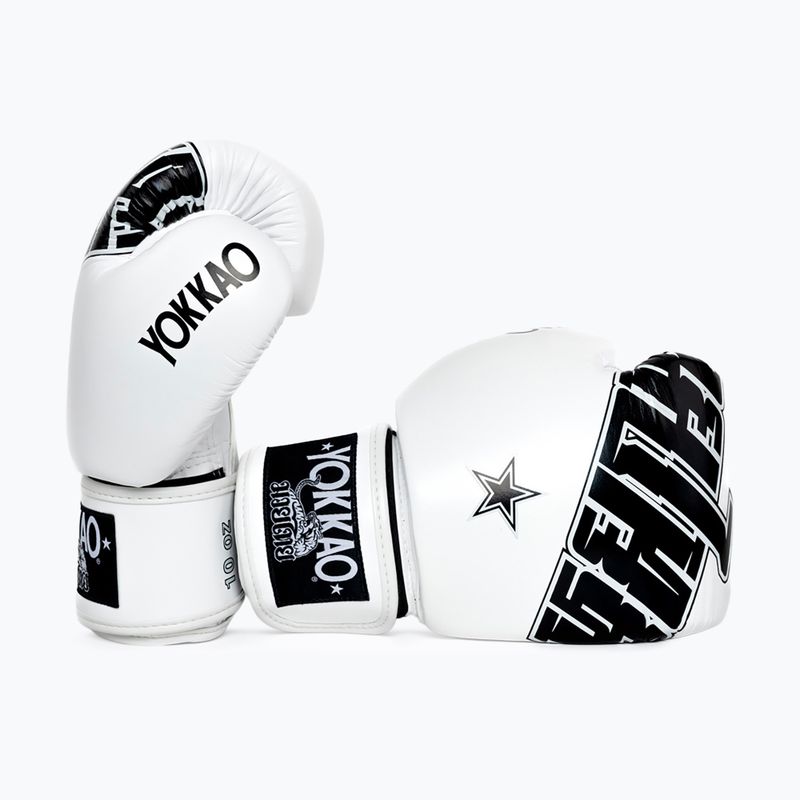 Boxhandschuhe YOKKAO Lettering Boxing white 3