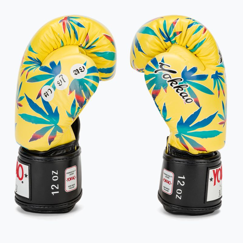 Herren Boxhandschuhe YOKKAO Wax gelb 4