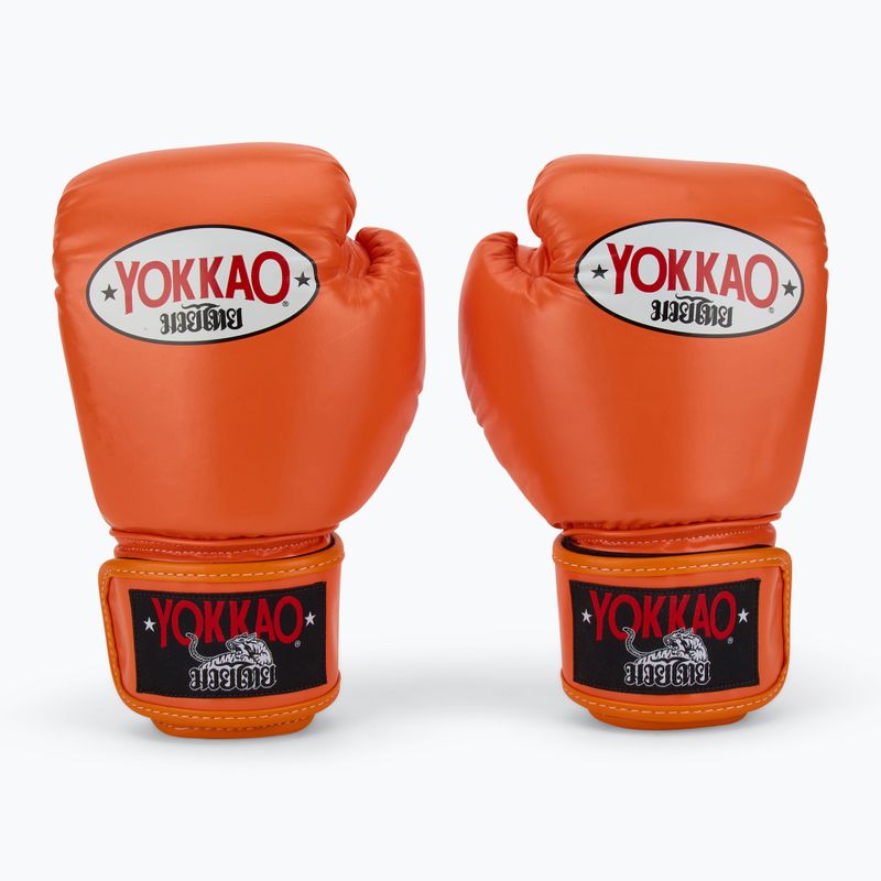 YOKKAO Herren Boxhandschuhe Matrix orange ibis 2