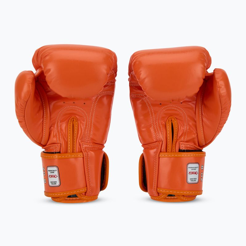 YOKKAO Herren Boxhandschuhe Matrix orange ibis 3