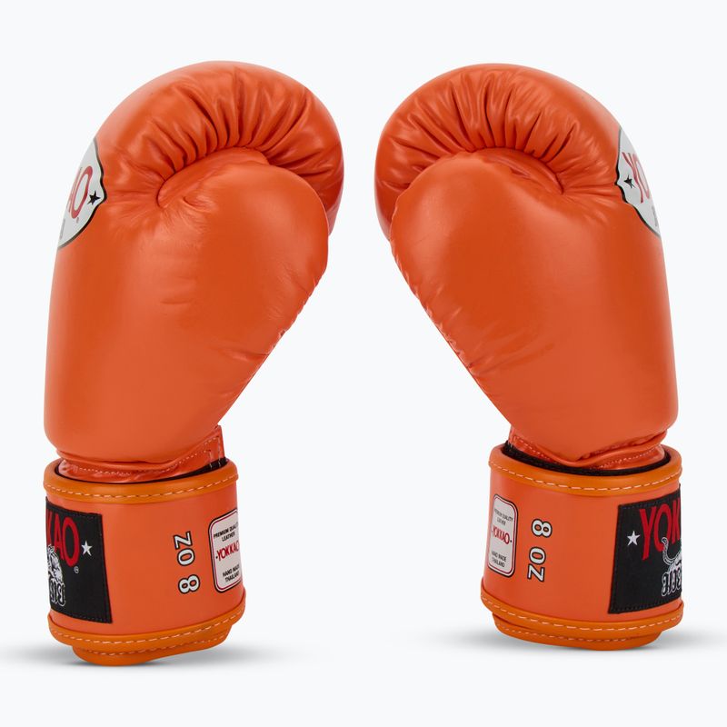 YOKKAO Herren Boxhandschuhe Matrix orange ibis 4