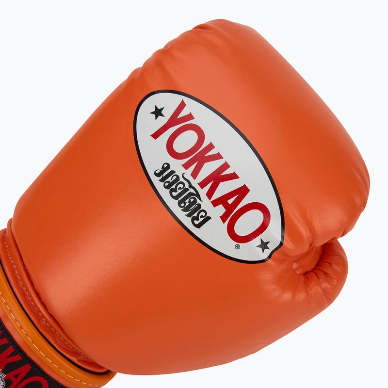 YOKKAO Herren Boxhandschuhe Matrix orange ibis 5