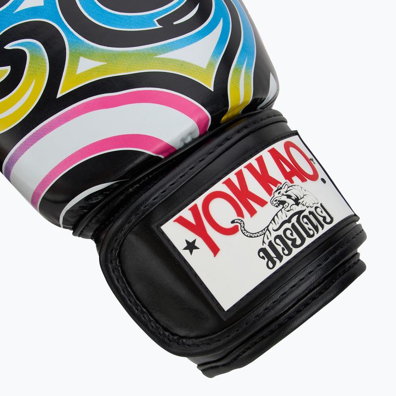 Herren Boxhandschuhe YOKKAO Flames schwarz 6