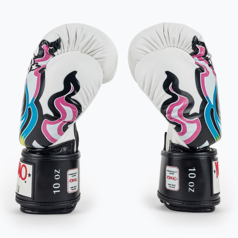 Herren Boxhandschuhe YOKKAO Flames weiß 4