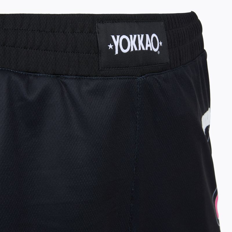 Herren-Trainingsshorts YOKKAO Flames Workout black 4