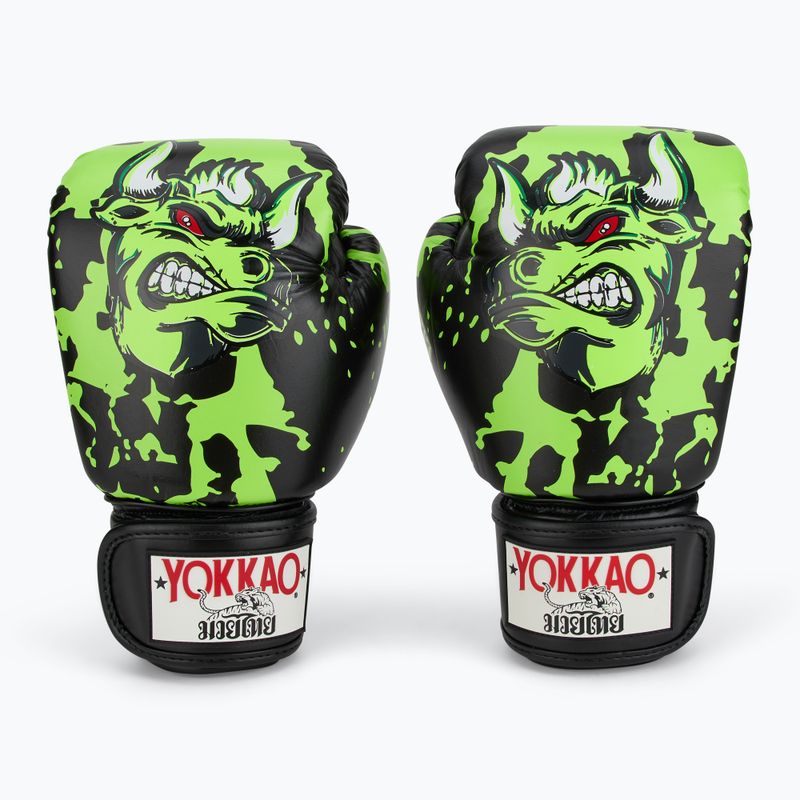 YOKKAO Angry Bull Herren Boxhandschuhe schwarz 2