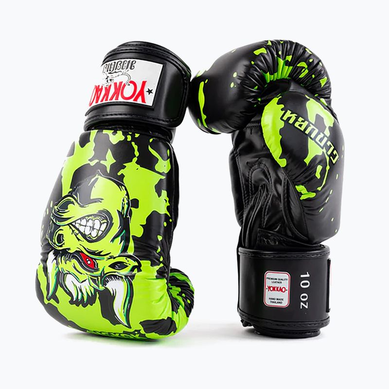 YOKKAO Angry Bull Herren Boxhandschuhe schwarz 8