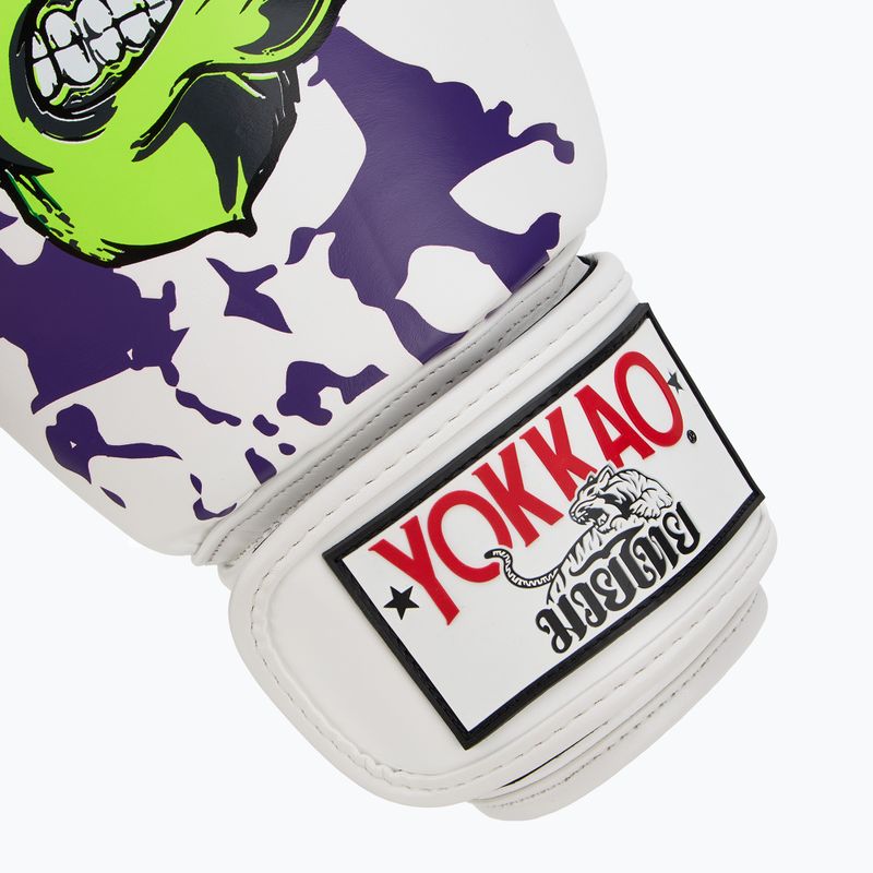 Herren Boxhandschuhe YOKKAO Angry Bull weiß 6