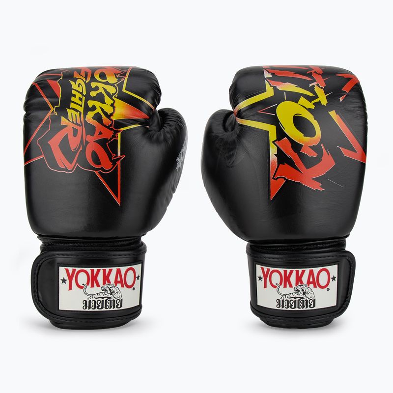 YOKKAO Fighter KO Herren Boxhandschuhe schwarz 2