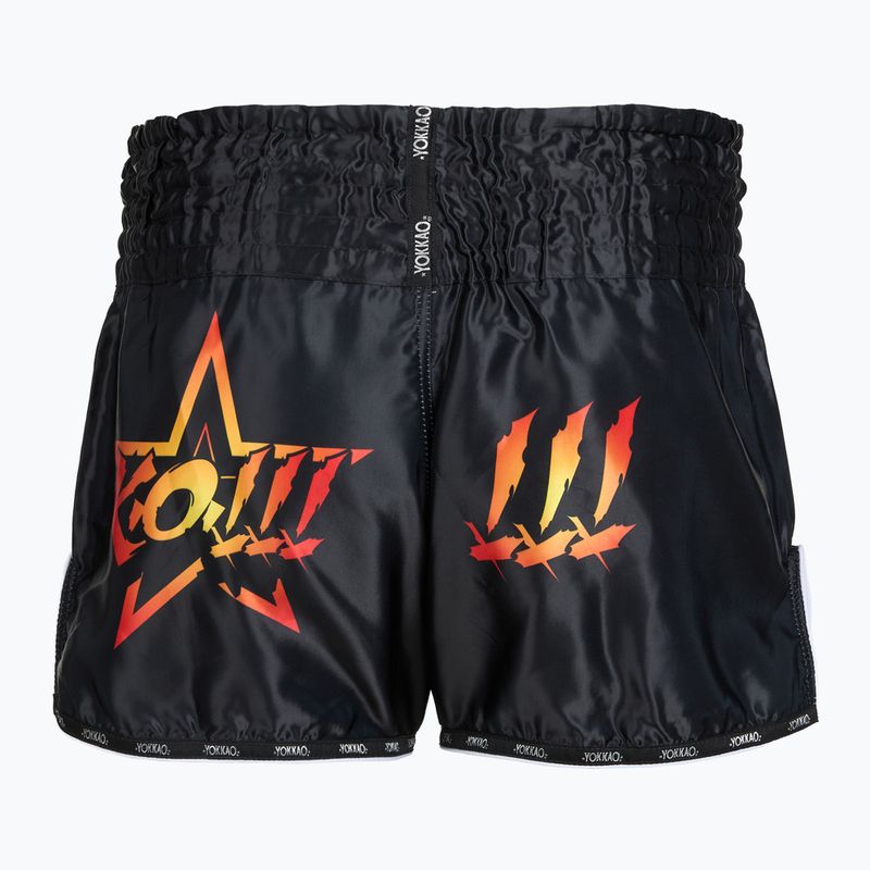 Herren-Trainingsshorts YOKKAO Fighter KO Muay Thai black 2