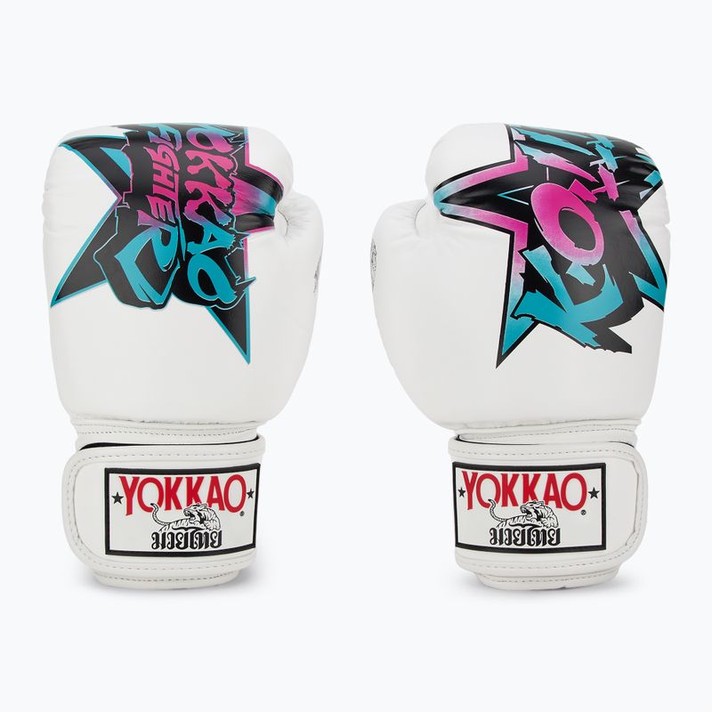 Herren Boxhandschuhe YOKKAO Fighter KO weiß 2