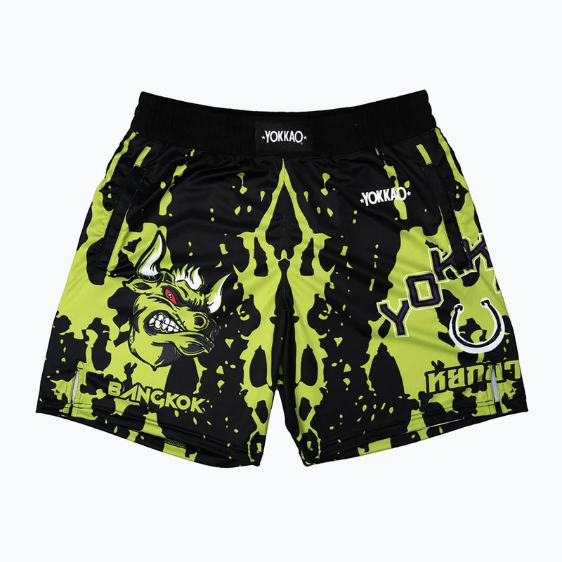 Trainingsshorts Herren YOKKAO Angry Bull Workout black