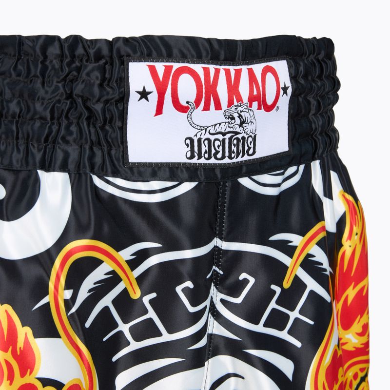 Trainingsshorts Herren YOKKAO Dragon Muay Thai black/white 4