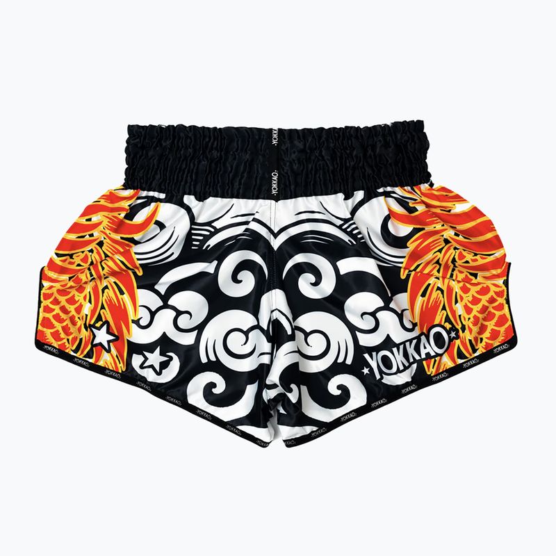 Trainingsshorts Herren YOKKAO Dragon Muay Thai black/white 6