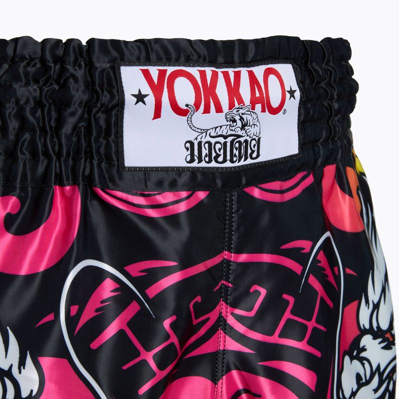Trainingsshorts Herren YOKKAO Dragon Muay Thai pink/blue 4
