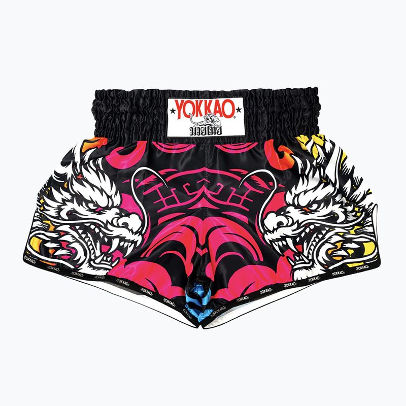 Trainingsshorts Herren YOKKAO Dragon Muay Thai pink/blue 5