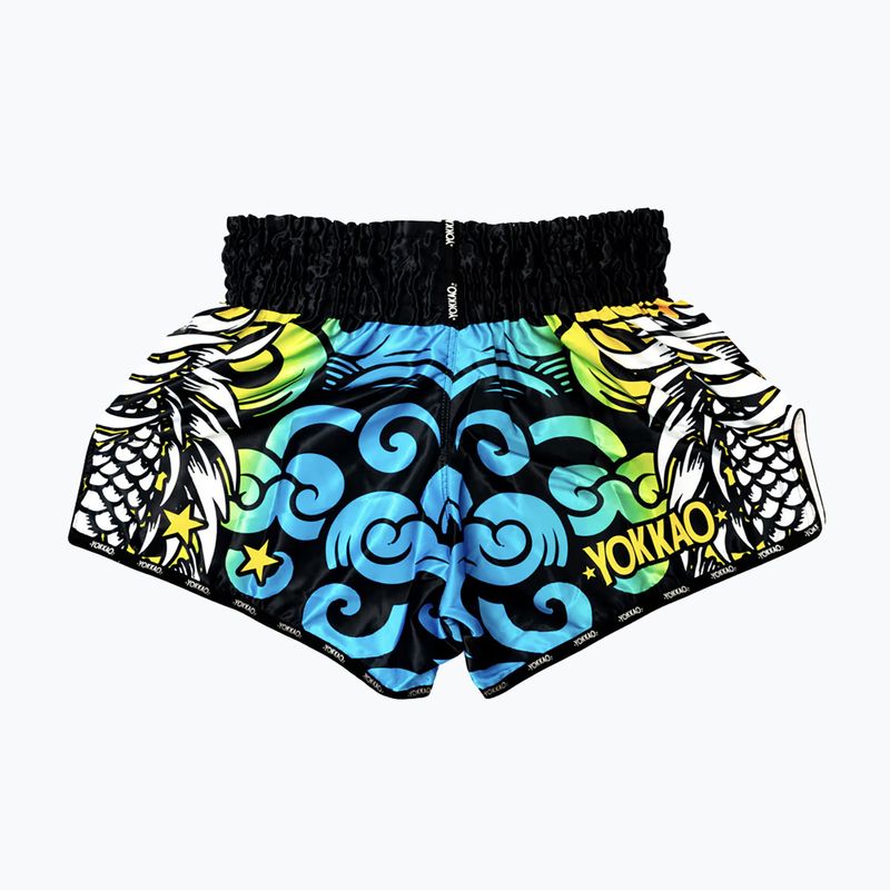 Trainingsshorts Herren YOKKAO Dragon Muay Thai pink/blue 6