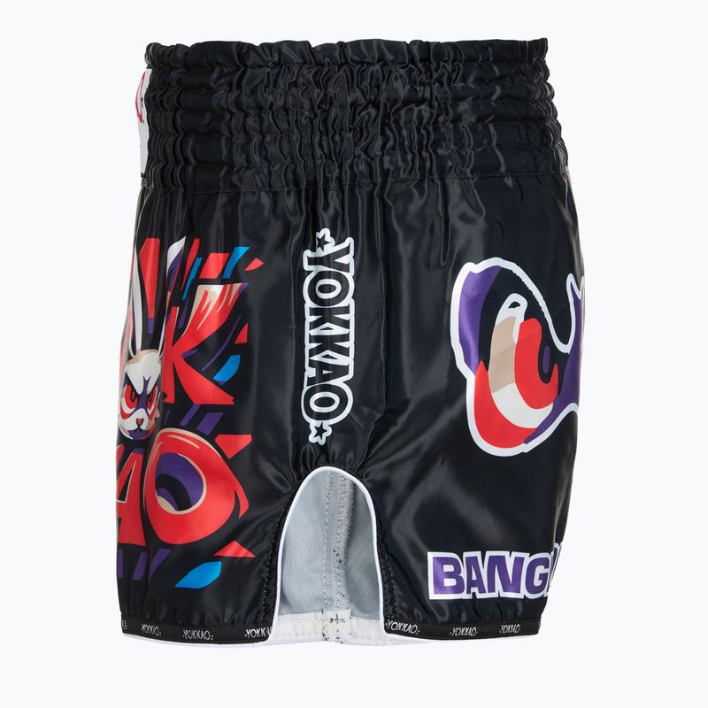 Trainingsshorts Herren YOKKAO Angry Rabbit Muay Thai black 3