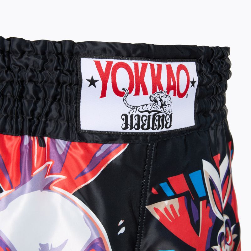 Herren-Trainingsshorts YOKKAO Angry Rabbit Muay Thai black 4