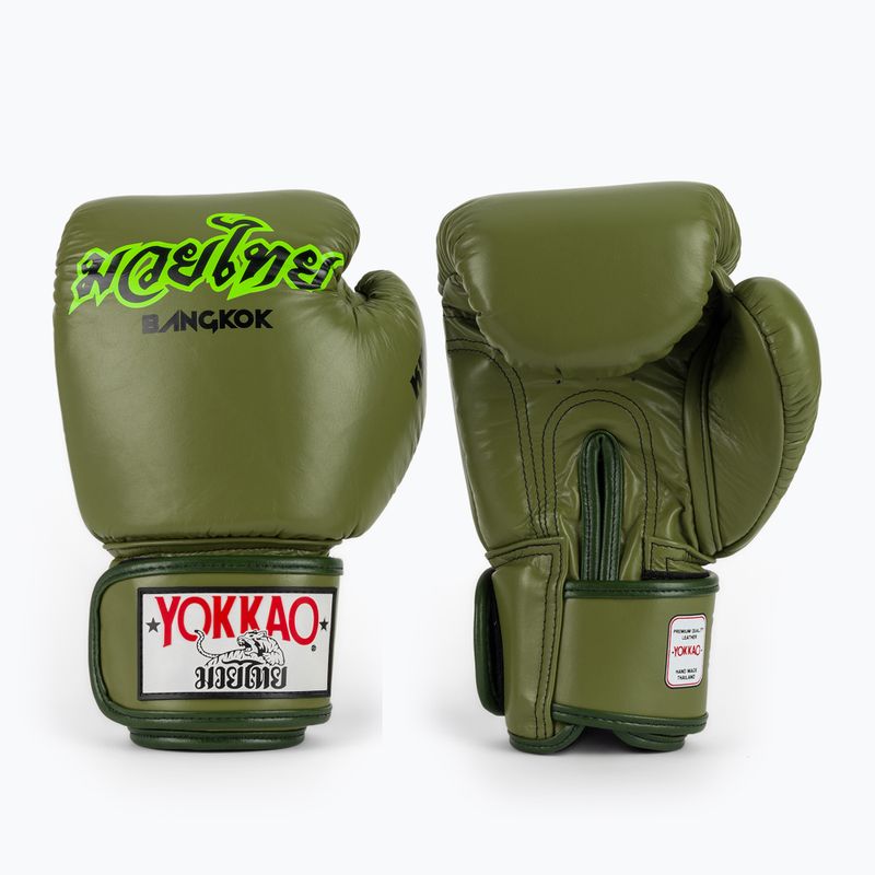 Boxhandschuhe YOKKAO Late Show Boxing olive