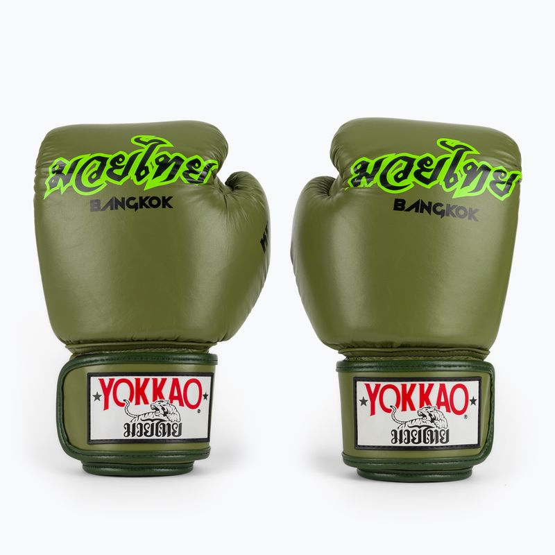 Boxhandschuhe YOKKAO Late Show Boxing olive 2