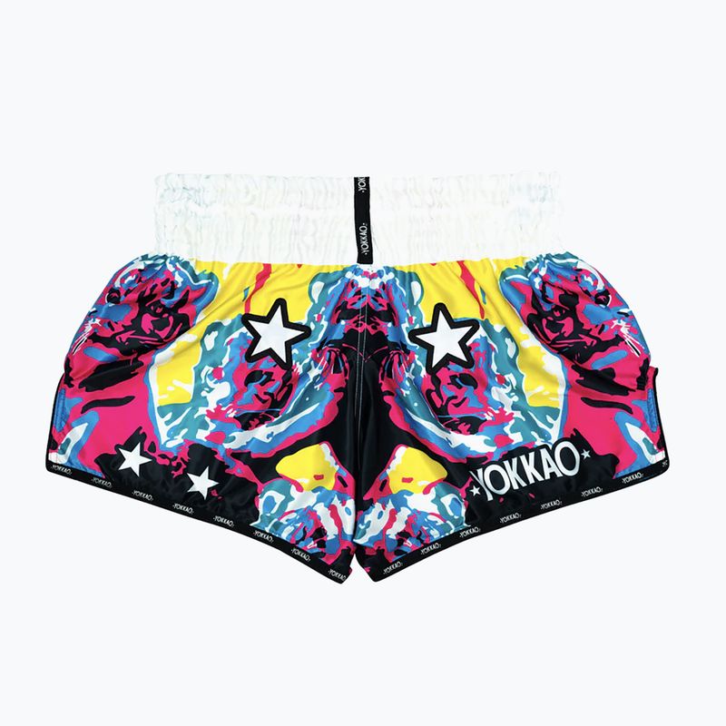 Trainingsshorts Herren YOKKAO Tiger Family Muay Thai white 2